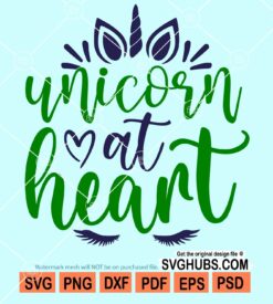 Unicorn at heart svg