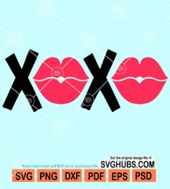 Xoxo lips svg