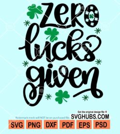 Zero lucks given svg