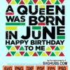 Birthday queen svg