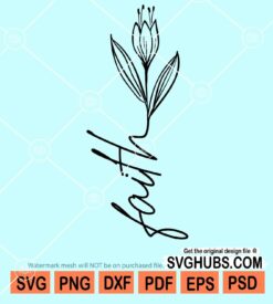 Faith flower svg