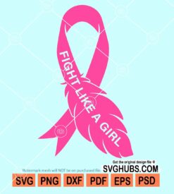 Fight like a girl svg