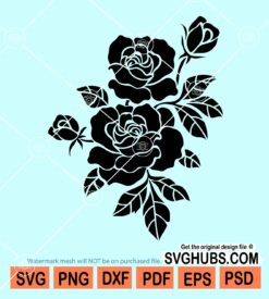 Flower motif sketch svg