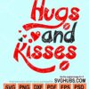 Hugs and kisses svg