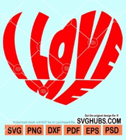 I love me svg