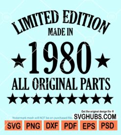 Limited edition made in 1980 all original parts svg