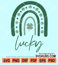 Lucky rainbow svg