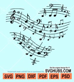 Music notes svg