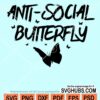 Anti-Social butterfly svg