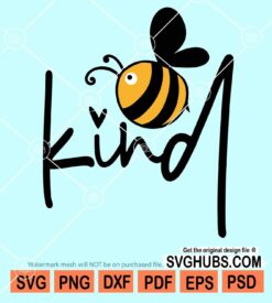 Bee kind svg