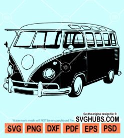 Classic volkswagen bus svg