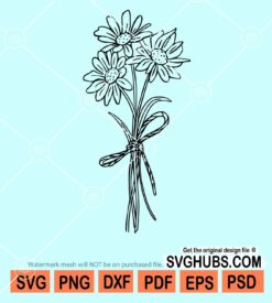 Daisy bouquet svg