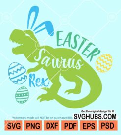 Easter saurus svg