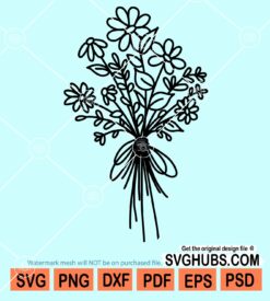 Floral bouquet svg