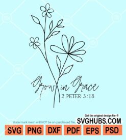 Grow in grace svg