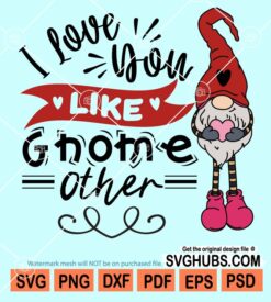 I love you like gnome other svg