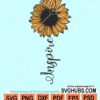 Inspire sunflower svg