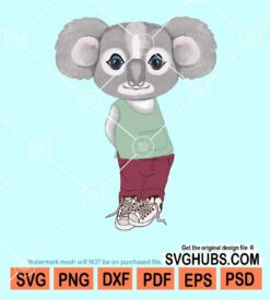 Koala girl svg