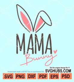 Mama bunny svg