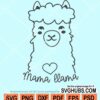 Mama llama svg