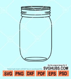 Mason jar svg