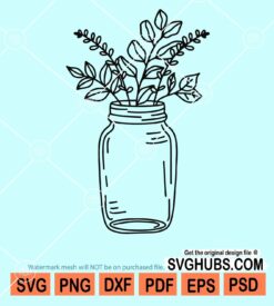 Mason jar svg