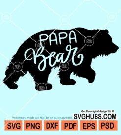 Papa bear svg