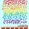 Pride leopard print pattern svg