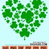 Shamrock heart svg