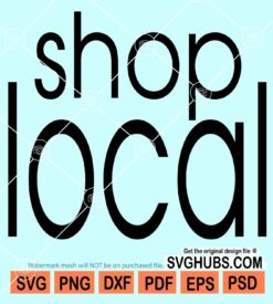 Shop local svg