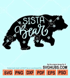 Sista bear svg