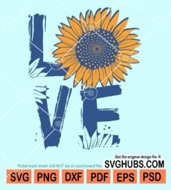 Sunflower love svg