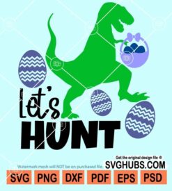 T-rex let's hunt svg