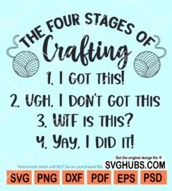 The four stages of crafting svg