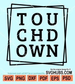 Touchdown square frame svg