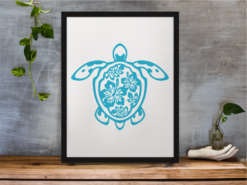 Turtle wall dacor svg