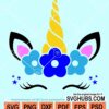 Unicorn birthday svg