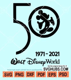 Walt Disney World 50th Anniversary svg