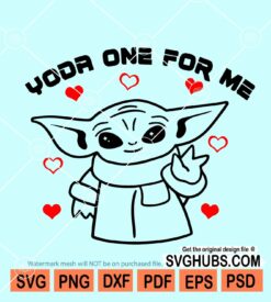 Yoda One for Me svg