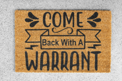 come back with warrant svg