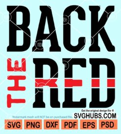 Back the red svg