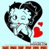 Betty boop kiss svg