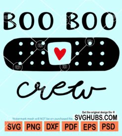 Boo boo crew svg