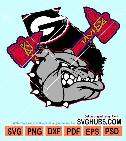 Braves Bulldogs Georgia Champions UGA Svg