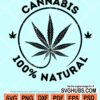 Cannabis 100% Natural svg