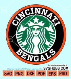 Cincinnati Bengals Starbucks svg