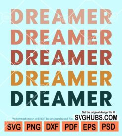 Dreamer retro svg