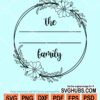 Family name frame svg