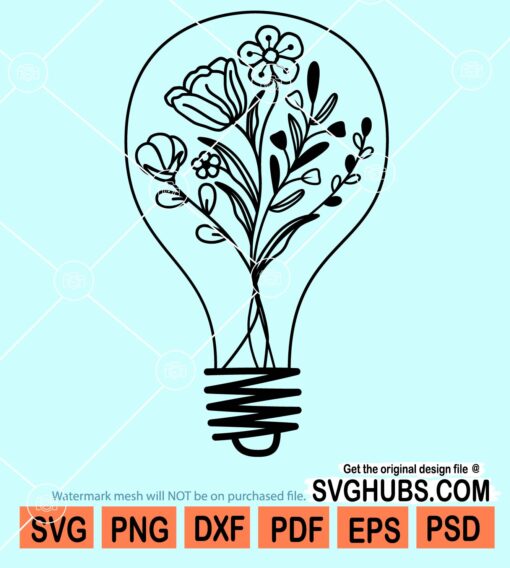 Floral bulb svg