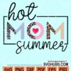 Half leopard print hot mom summer svg